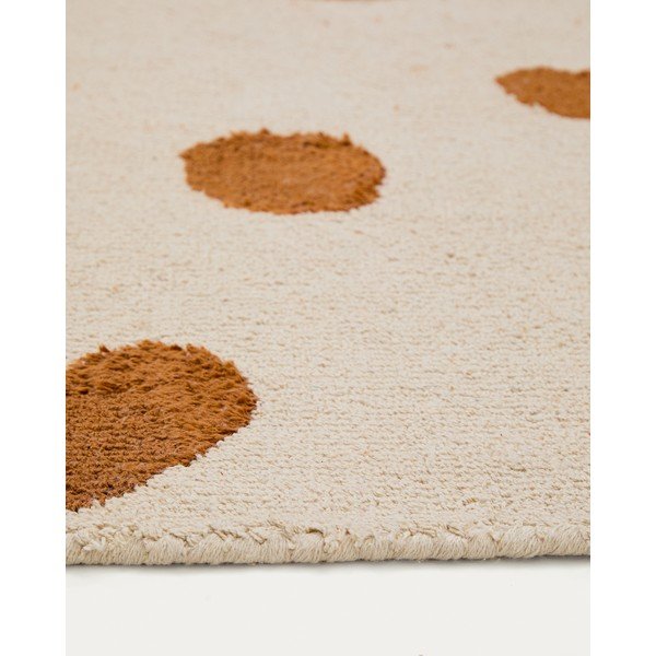 Krēmkrāsas mazgājams/ar rokām darināts kokvilnas bērnu paklājs 90x150 cm Tandani – Kave Home-image-2