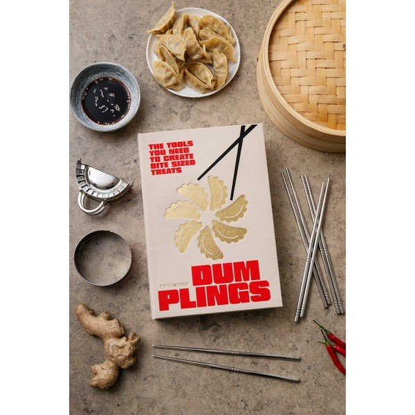 Bēšs nerūsējošā tērauda irbulīšu komplekts 4 personām The Essentials - Dumpling Tools – Printworks-image-1