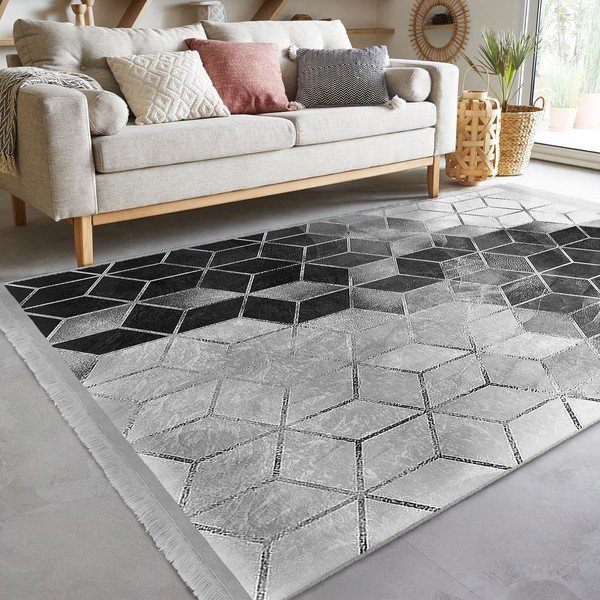 Pelēks paklājs 80x150 cm – Mila Home-image-2