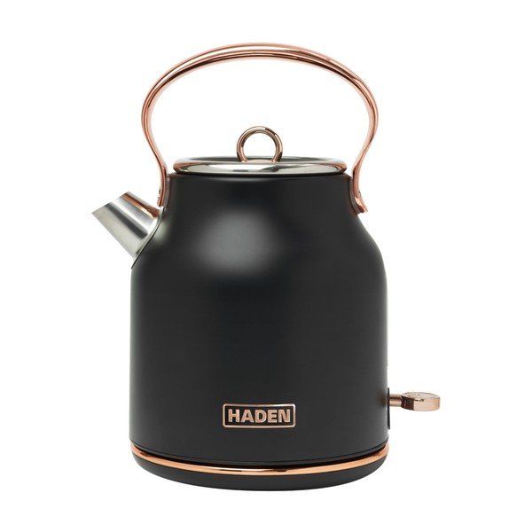 Melna elektriskā tējkanna 1,7 l Heritage – Haden