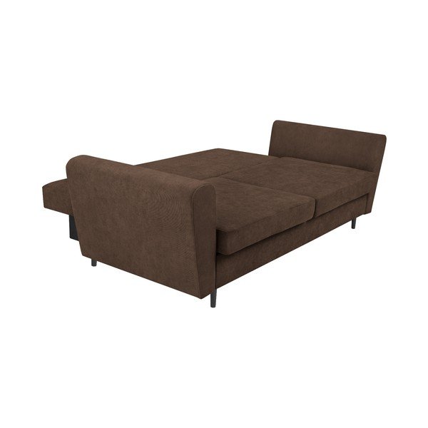 Brūns trīsvietīgs dīvāns ar glabāšanas vietu Cosmopolitan Design Lyon-image-4