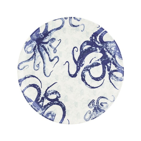 Balti zils keramikas šķīvis Villa Altachiara Positano, ø 37 cm