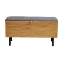 Dabīga toņa lāde ar ozolkoka imitāciju 92x48x33 cm Barco – House Nordic