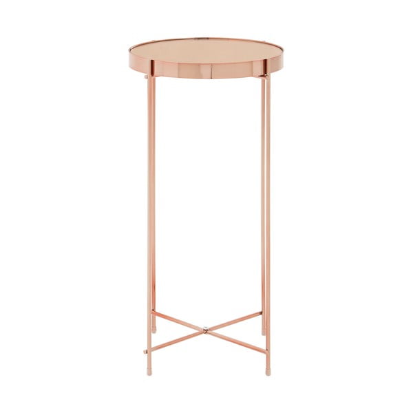 Apaļš sānu galdiņš ar stikla galda virsmu ø 33 cm Allure – Premier Housewares-image-1