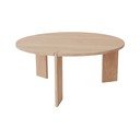Dabīga toņa ozola masīvkoka apaļš žurnālgaldiņš ø 90 cm Oy – OYOY Living Design