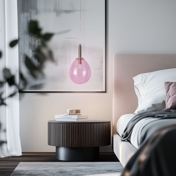 Violeta LED piekaramā lampa ar stikla abažūru Lukka – Candellux Lighting-image-1