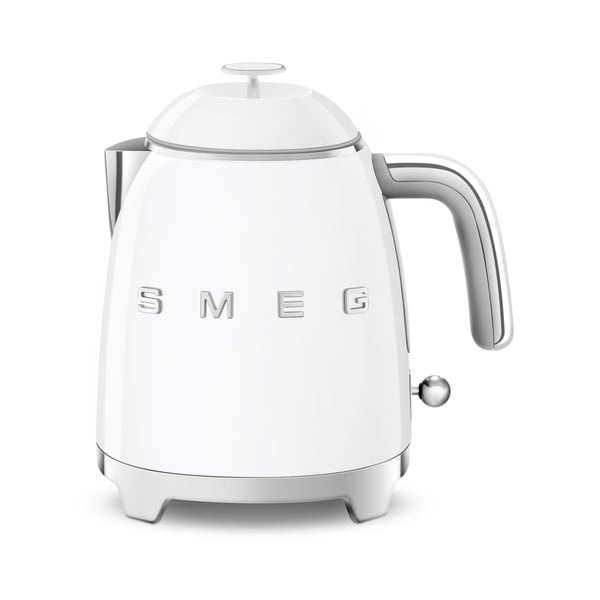 Balta nerūsējošā tērauda elektriskā tējkanna 800 ml Retro Style – SMEG