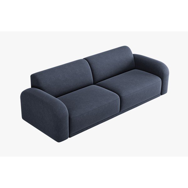 Tumši zils samta dīvāns 242 cm Erin – Micadoni Home-image-3