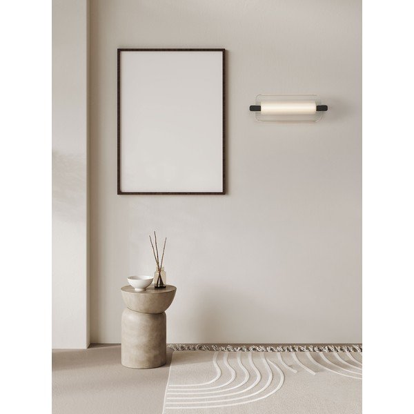 Matēti melna stikla LED sienas lampa Emery – Nova Luce-image-4