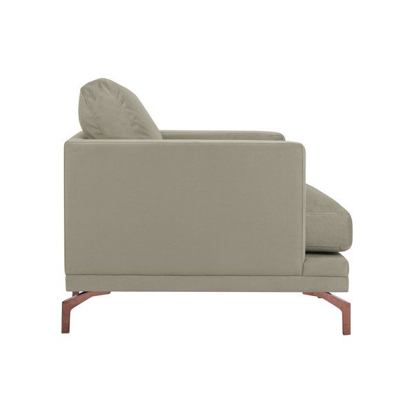 Windsor & Co Sofas Jupiter smilškrāsas krēsls ar zelta roku balstu-image-2