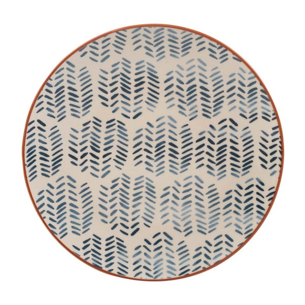 Keramikas šķīvis ar zilu rakstu Creative Tops, ⌀ 20 cm