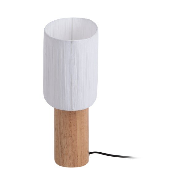 Balta/dabīga toņa galda lampa no papīra auklas (augstums 30,5 cm)  Sheer Oval – Leitmotiv-image-4