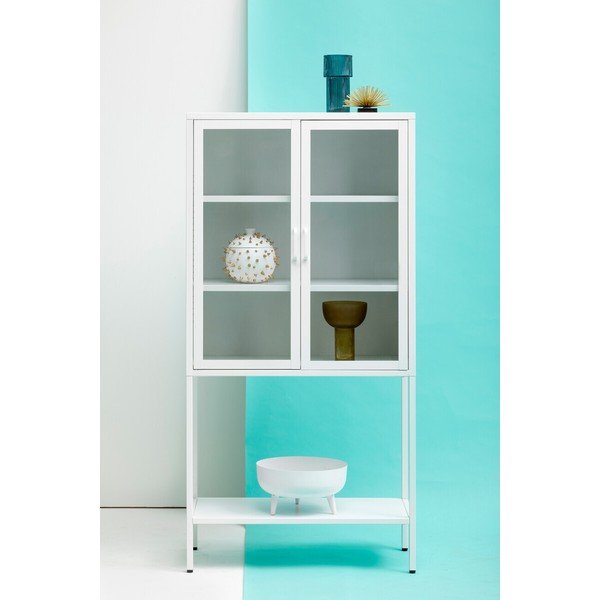Balta tērauda vitrīna 75x150x35 cm Acier – Premier Housewares-image-1