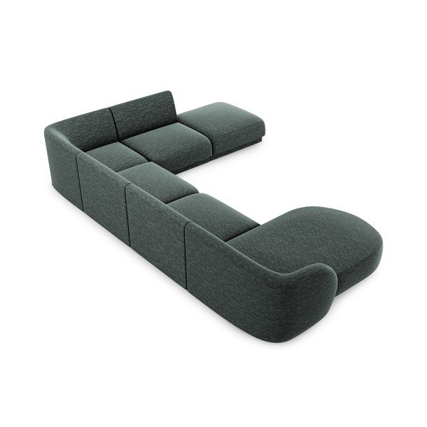 Tumši zaļš stūra dīvāns (labais stūris) Miley – Micadoni Home-image-4