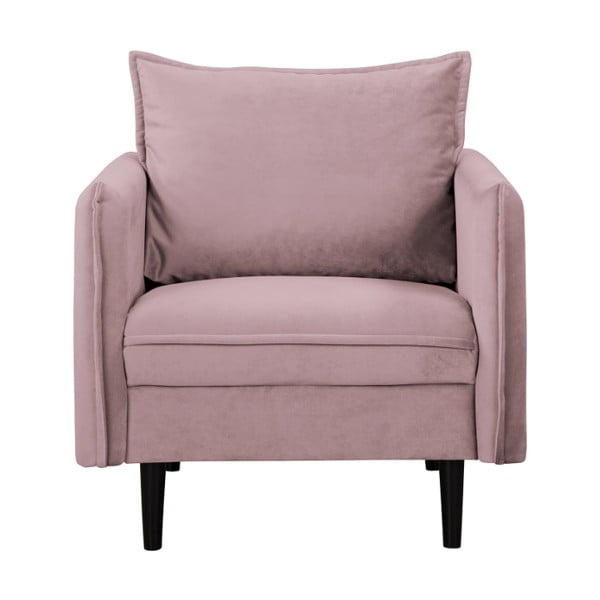 Gaiši violets samta atpūtas krēsls Juli – Ropez-image-1