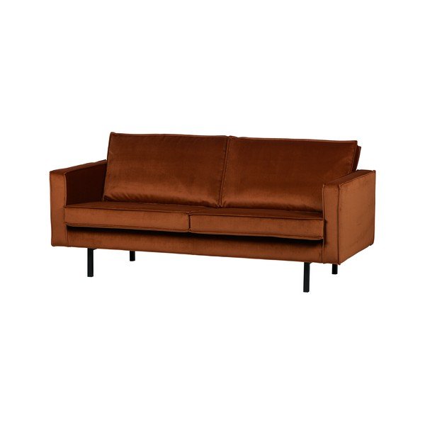 Apelsīnu samta dīvāns BePureHome Rodeo, 190 cm-image-2