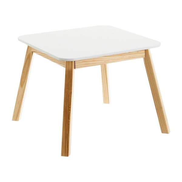 Bērnu galds ar baltu galda virsmu 55x55 cm – Casa Selección