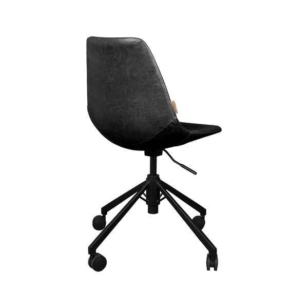 Melns biroja krēsls uz riteņiem Dutchbone Franky-image-4