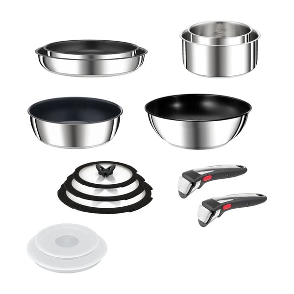 Nerūsējošā tērauda trauku komplekts (13 gab.) INGENIO Preference ON L9749432 – Tefal-image-2
