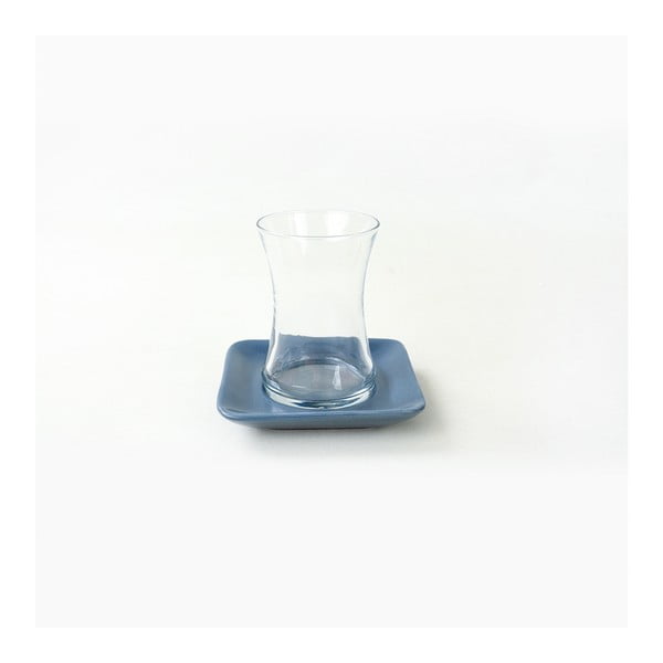 21 daļīgs zili baltu keramikas trauku komplekts My Ceramic-image-3