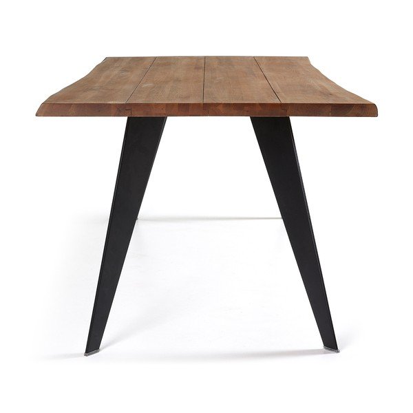 Ēdamgalds ar ozolkoka imitācijas galda virsmu 100x180 cm Koda – Kave Home-image-3