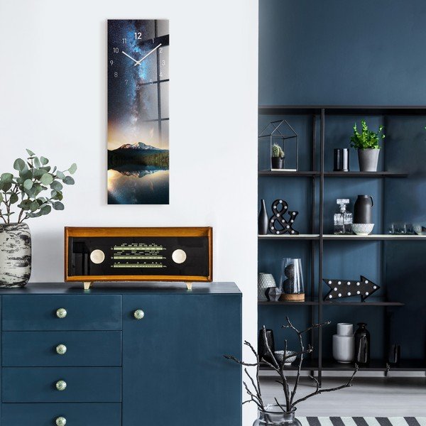 Stikla sienas pulkstenis Milky way - Styler-image-3