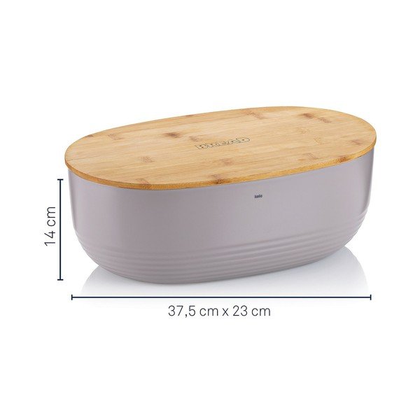 Gaiši pelēka maizes kaste Kela Namur, 37,5 x 23 cm-image-2