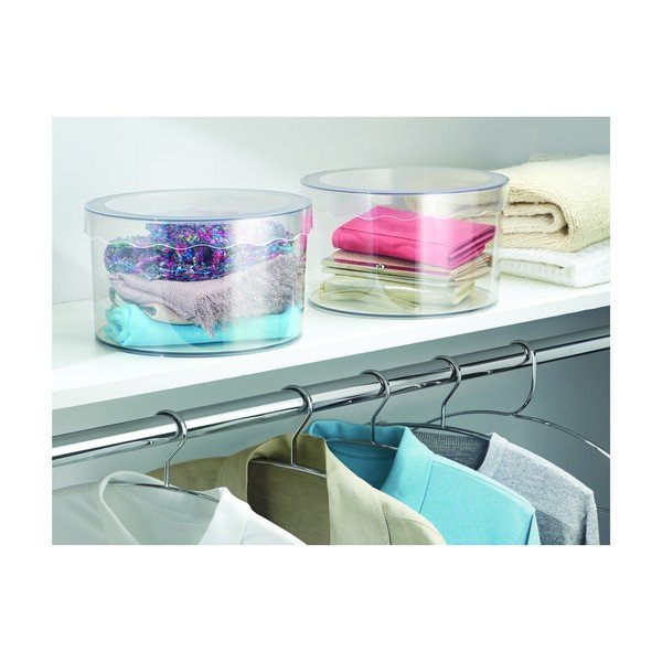Caurspīdīga uzglabāšanas kaste iDesign Clarity, ⌀ 25,5 cm-image-2