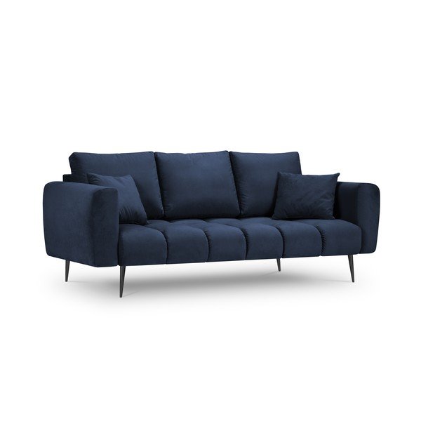 Tumši zils samta trīsvietīgs dīvāns Interieurs 86 Octave-image-2