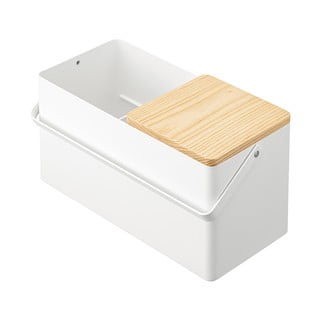 Balts metāla vannas istabas organizators kosmētikai – YAMAZAKI