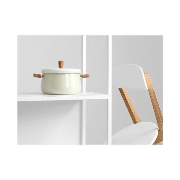 Balta grāmatu skapis CustomForm Hyllermetal, 100 x 110 cm-image-2