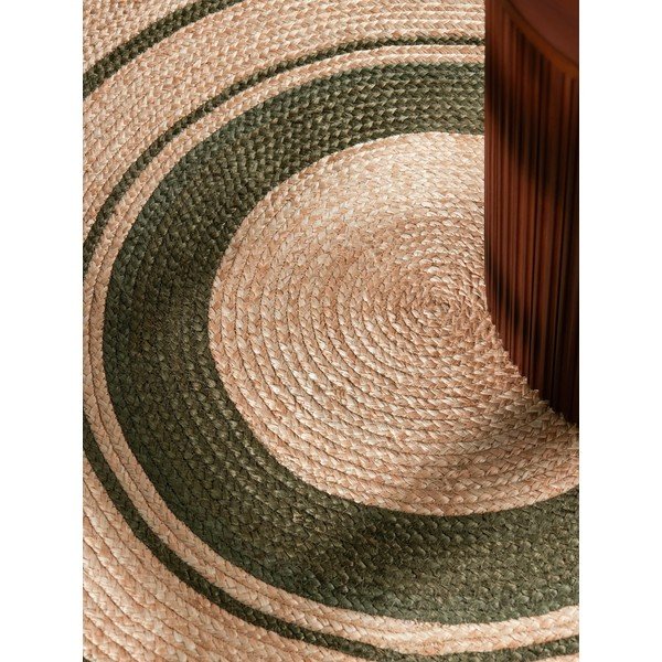 Dabīga toņa divpusējs/ar rokām darināts džutas apaļš paklājs ø 150 cm Basil – Hanse Home-image-2
