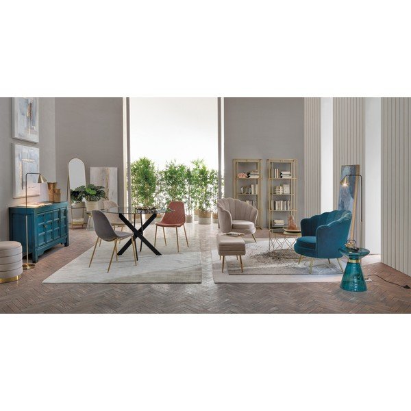 Zelta krāsas tērauda grāmatplaukts 68x172,5x28 cm Elenor – Bizzotto-image-3