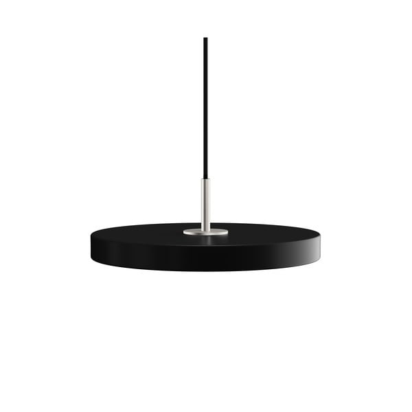 Melna LED piekaramā lampa ar metāla abažūru ø 31 cm Asteria Mini – UMAGE
