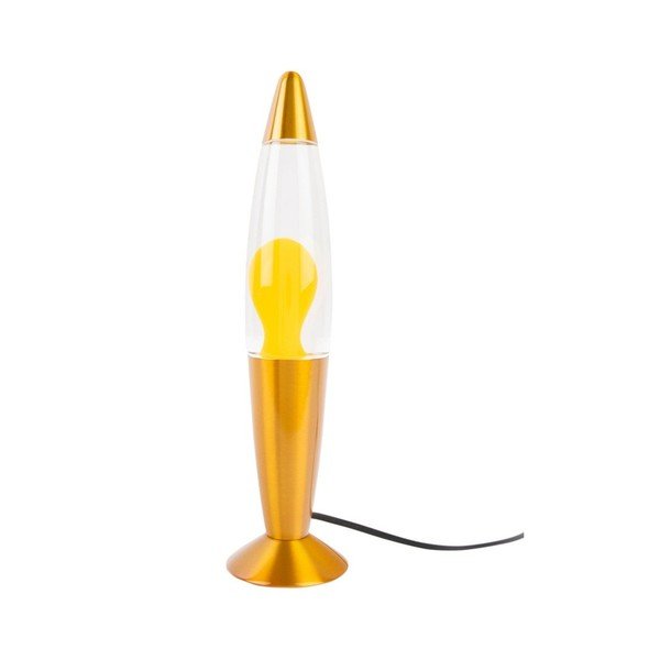 Dzeltena stikla lavas lampa (augstums 35,5 cm) Funky Rocket Lava – Leitmotiv