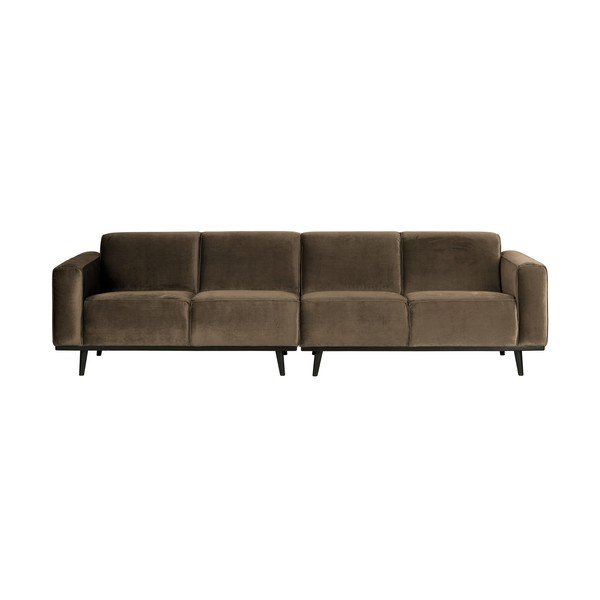 Brūns samta dīvāns 280 cm Statement – WOOOD-image-1