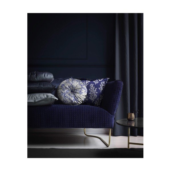 Apaļš dekoratīvais spilvens ar samta pārvalku Velvet Atelier Sea, ⌀ 45 cm-image-1
