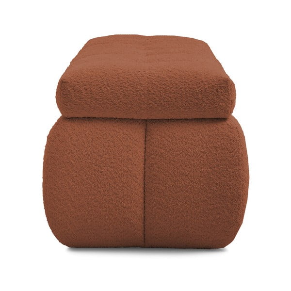 Ķieģeļu sarkans sols no buklē auduma Mont Blanc – Bobochic Paris-image-3