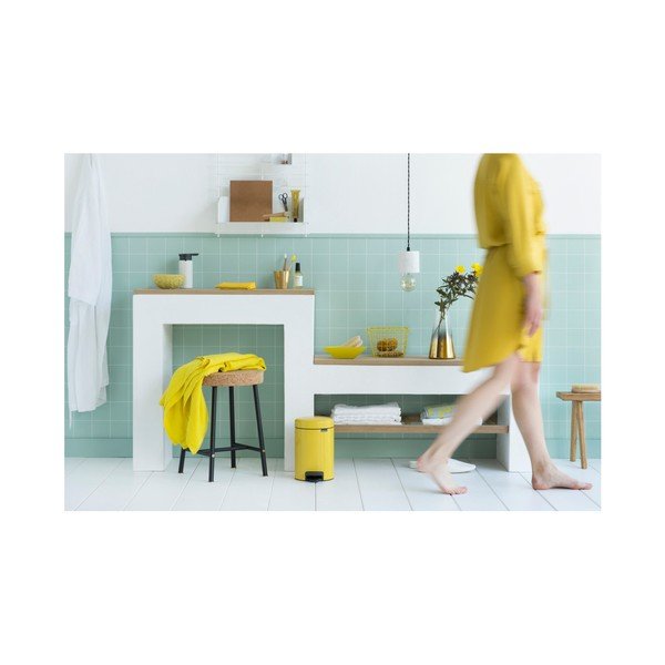Dzeltena pedāļu tvertne Brabantia Newicon, 5 l-image-2