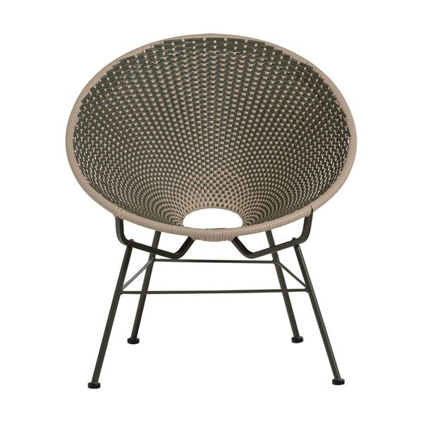 Zaļš mākslīgās rotangpalmas dārza atpūtas krēsls Kazoun – WOOOD-image-4