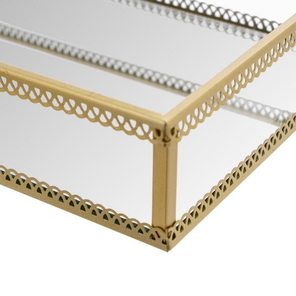 Metāla dekoratīvas paplātes (2 gab.) 14x24 cm – Casa Selección-image-1