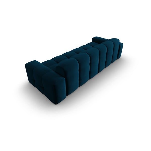 Tumši zils samta dīvāns 255 cm Kendal – Micadoni Home-image-4