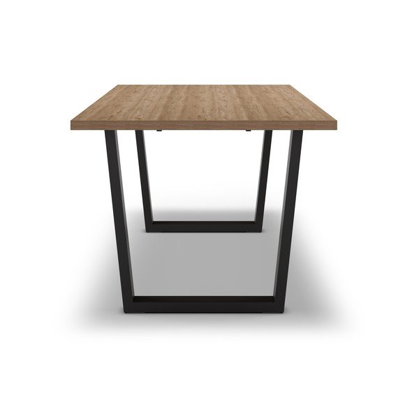 Ēdamgalds ar ozolkoka imitācijas galda virsmu 100x180 cm Francesca – Marckeric-image-3