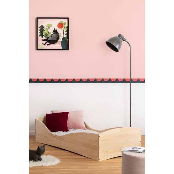 Bērnu gulta no priedes koka Adeko Pepe Elk, 100 x 180 cm-image-2