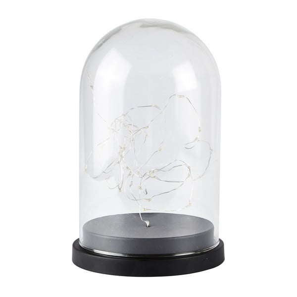 Stikla laterna ar LED apgaismojumu Villa Collection Frozen, augstums 27,5 cm