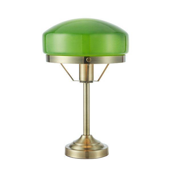 Zaļa/misiņa krāsas galda lampa (augstums 39 cm) Aurelia – Markslöjd