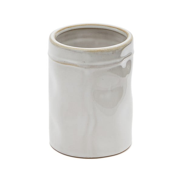 Krēmkrāsas keramikas trauks zobu birstei Savel – Kave Home