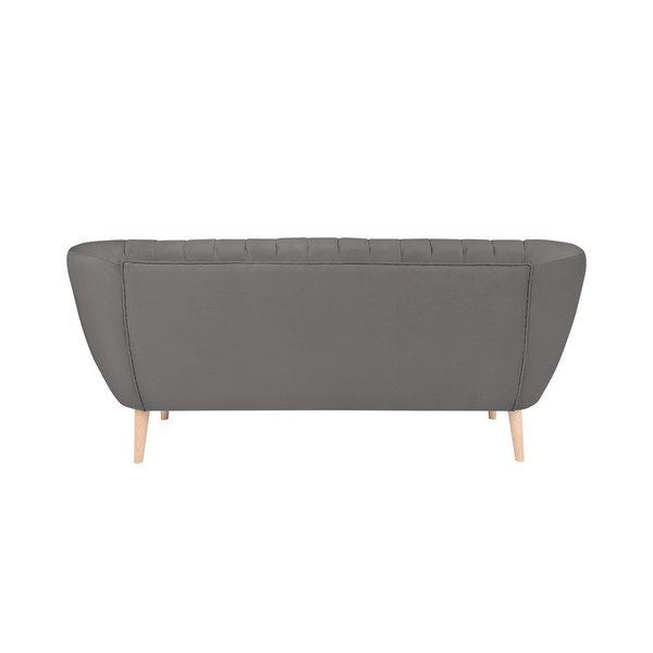 Micadoni Home Vincente pelēks trīsvietīgs dīvāns-image-1