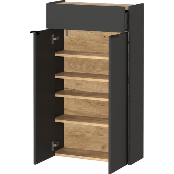 Antracīta pelēks skapītis 56x97x22 cm Ameca – Germania-image-3