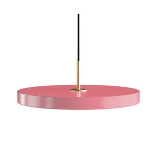 Rozā LED piekaramā lampa ar metāla abažūru ø 43 cm Asteria Medium – UMAGE